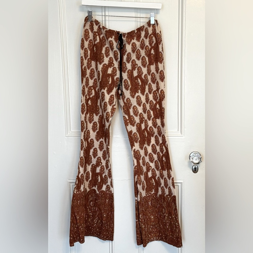 Band of Gypsies Paisley Flare Leg Pants